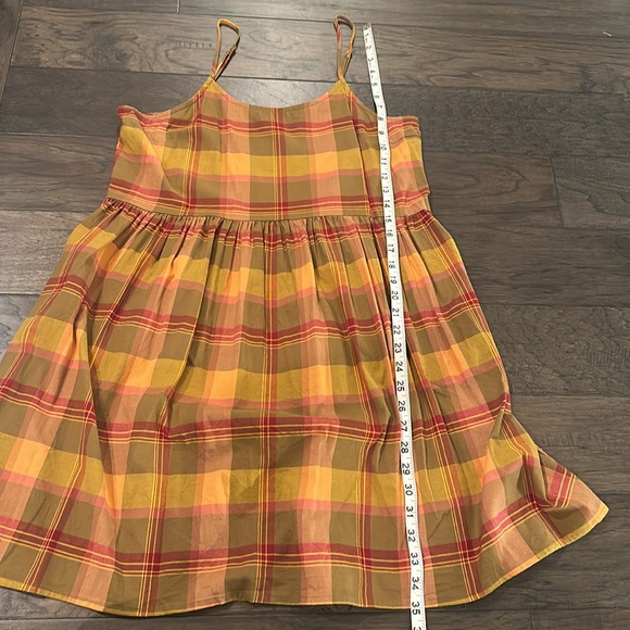 Madewell Plaid Babydoll Dress Sz M - Picture 11 of 11
